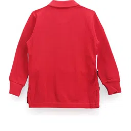U.S. Polo Assn. Kids Boys Colourblocked Polo Collar Cotton T-shirt image 2