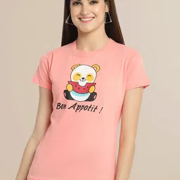 Fabflee Women Cotton Printed T-shirt Pack of 3 image 3