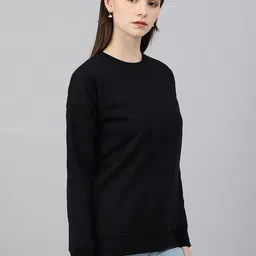 COLOR CAPITAL Round Neck Drop Shoulder Pullover image 2