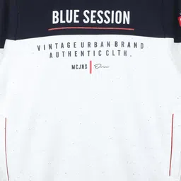 Monte Carlo Boys Off White Colourblocked Sweatshirt image 3