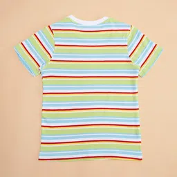 Pantaloons Junior Boys Striped Casual Cotton T-shirt image 2