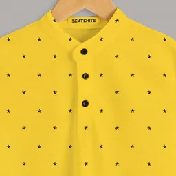 BAESD Boys Geometric Printed Polo Collar Cotton T-shirt image 2