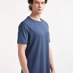 Tommy Hilfiger Men Cotton Round Neck Pocket T-shirt image 3