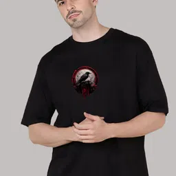 Elibolz Graphic Printed Oversized Cotton T-shirt image 3