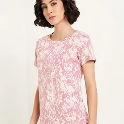 Ajile by Pantaloons Women Floral Printed Pockets T-shirt image 4