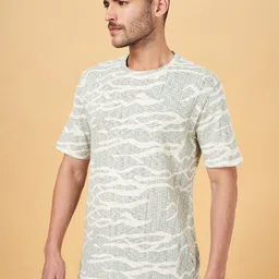 7 Alt by Pantaloons Abstract Printed Cotton T-shirt image 3