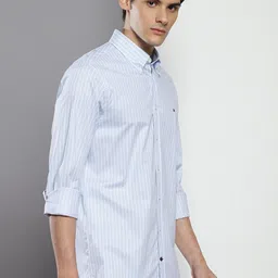 Tommy Hilfiger Striped Slim Fit Button-Down Collar Classic Casual Shirt image 3