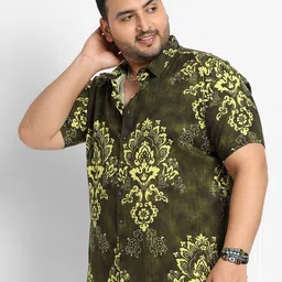 Instafab Plus Classic Ethnic Motifs Printed Casual Shirt image 4