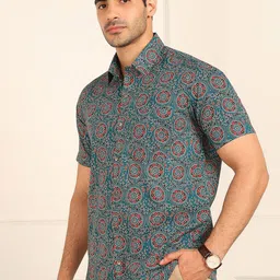 FUBAR Slim Fit Ethnic Motifs Printed Casual Shirt image 3