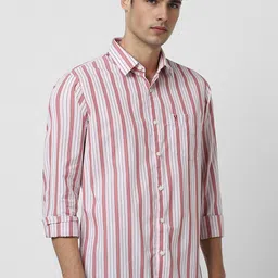 Van Heusen Sport Men Slim Fit Opaque Striped Casual Shirt image 3