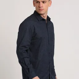 Turtle Micro Ditsy Printed Standard Slim Fit Cotton Formal Shirt image 4