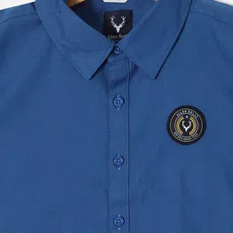 Allen Solly Junior Boys Slim Fit Spread Collar Casual Shirt image 2