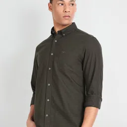 Flying Machine Button-Down Collar Slim Fit Pure Cotton Casual Shirt image 3