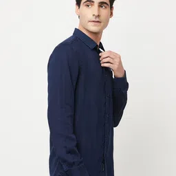 METTLE Men Blue Casual Shirt image 3