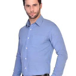 PARASSIO CLOTHINGS India Slim Spread Collar Formal Shirt image 3