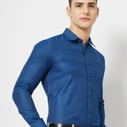 the indian garage co. x luxe Luxe by TIGC Slim Fit Spread Collar Long Sleeves Formal Shirt image 5