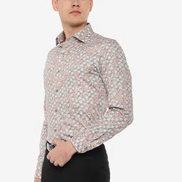 WYRE Floral Printed Cotton Slim Fit Formal Shirt image 2