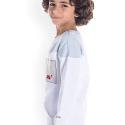 Cherry Crumble Unisex Kids White Embroidered Sweatshirt image 3