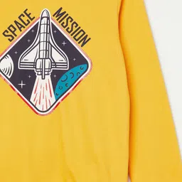 Fame Forever by Lifestyle Boys Yellow Printed Sweatshirt image 4