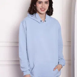 Imsa Moda Graphic Printed Hooded Fleece Pullover image 3