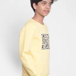 Crimsoune Club Boys Typography Printed Sweatshirt image 4