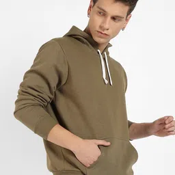 Campus Sutra Hooded Cotton Sweatshirt image 3