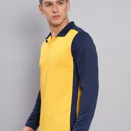 Technosport Polo Collar Colourblocked Antimicrobial Slim Fit T-shirt image 3