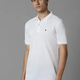 louis philippe sport Louis Philippe Jeans Men Polo Collar Slim Fit T-shirt image 3