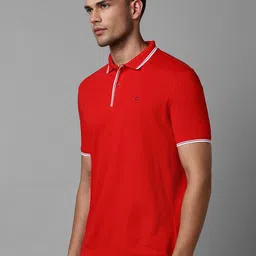 Louis Philippe Sport Polo Collar Slim Fit Cotton T-shirt image 3