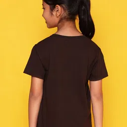 NUSYL Girls Graphic Printed Round Neck Casual T-shirt image 3