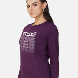 CHOZI Pack Of 2 Printed Round Neck Cotton Regular T-shirts image 3