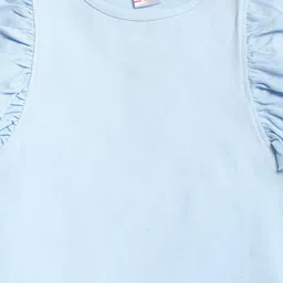 V-Mart Girls Round Neck Ruffled T-shirt image 2