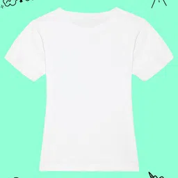 BAESD Girls Pack Of 2 Solid Round Neck Short Sleeves Cotton Casual T-shirts image 2