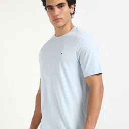 Tommy Hilfiger Men Solid Round Neck Cotton T-shirt image 5
