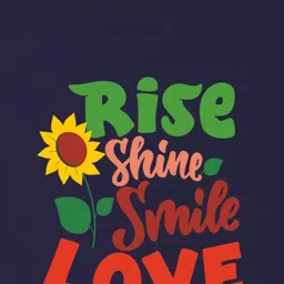 NUSYL Girls Typography Printed  T-shirt image 2