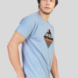 Greylongg Typography Printed Short Sleeves Casual T-shirt image 4