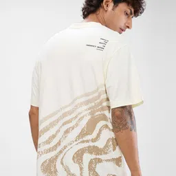 SPYKAR Men Graphic Printed Round Neck T-shirt image 3