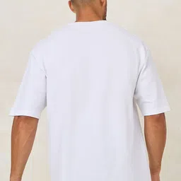 Styli Men Premium Textured Knit Embroidered Oversized Tee image 3