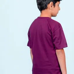 NUSYL Boys Typography Printed Round Neck Oversized T-shirt image 3