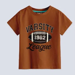 BAESD Boys Pack Of 3 Printed Round Neck Cotton T-shirts image 3