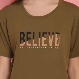 mack jonney VIMAL JONNEY Women Pack Of 2 Typography Printed Drop-Shoulder Sleeves Oversized T-shirts image 4