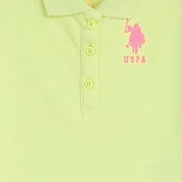 U.S. Polo Assn. Kids Girls Polo Collar Pure Cotton T-shirt image 3