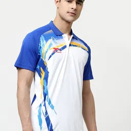 Shiv Naresh Men Printed Polo Collar T-shirt image 5