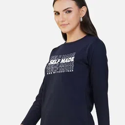 CHOZI Pack Of 2 Typography Printed Cotton T-shirt image 2