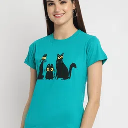 Fabflee Pack Of 3 Typography Printed Cotton T-shirt image 3