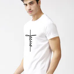 EPPE Men White Typography Printed T-shirt image 4