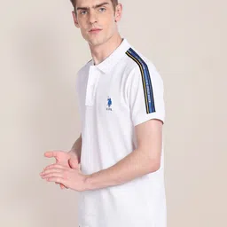 U.S. Polo Assn. Polo Collar Slim Fit Pure Cotton T-shirt image 3