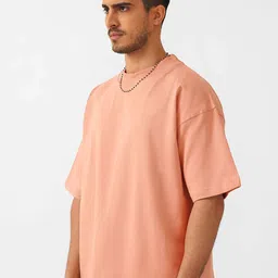 MISCHIEF MONKEY Men V-Neck Raw Edge T-shirt image 3