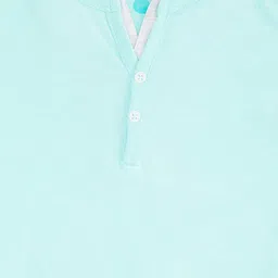 Pantaloons Junior Boys Blue Solid Cotton T-shirt image 3