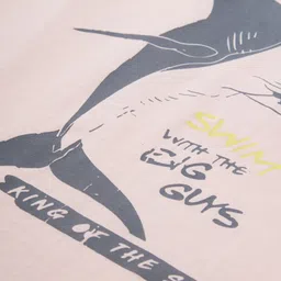 Palm Tree Boys Peach-Coloured Printed T-shirt image 2